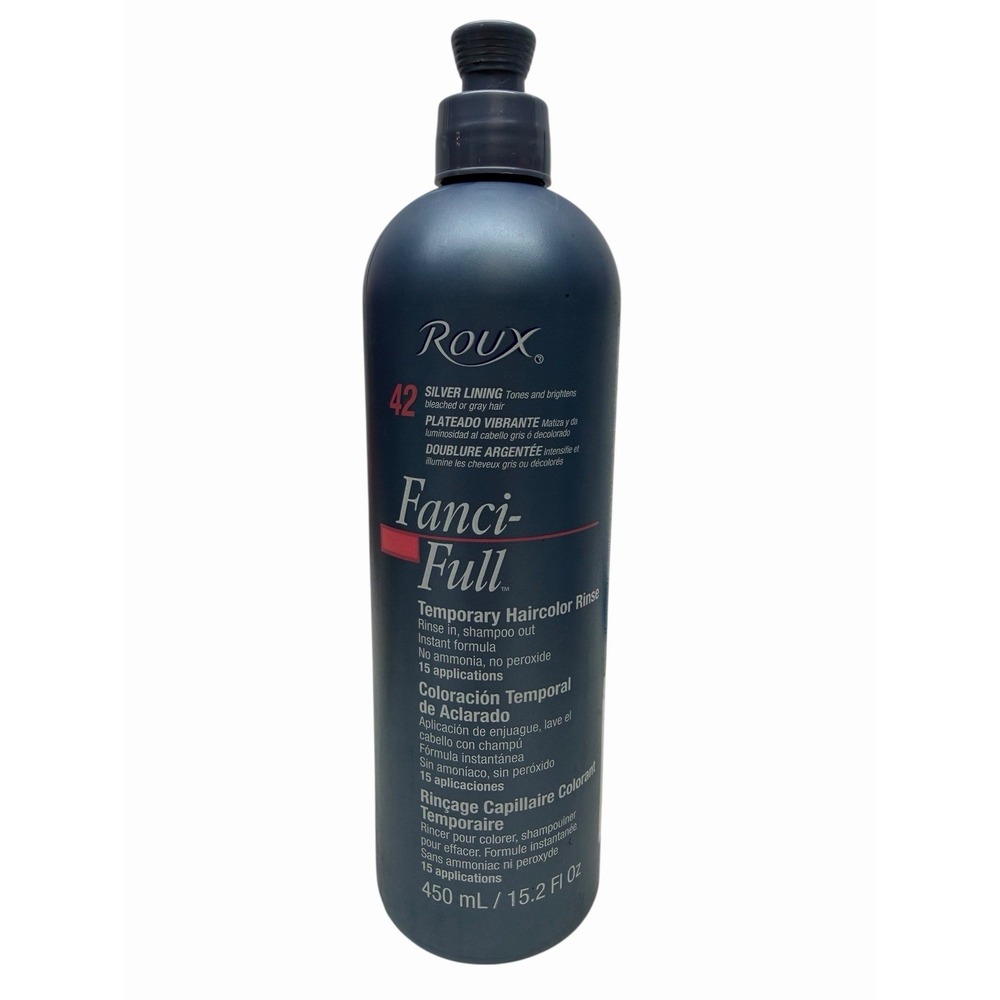 Roux Fanci-Full Temporary Color Rinse 42‎ Silver Lining 15.2 Fl Oz New